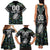 Custom New Zealand Family Matching Tank Maxi Dress and Hawaiian Shirt Maori Rugby Tattoo Papua Shell