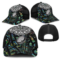 New Zealand Mesh Trucker Cap Maori Rugby Tattoo Papua Shell LT9 - Polynesian Pride