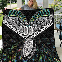 Custom New Zealand Quilt Maori Rugby Tattoo Papua Shell LT9 Green - Polynesian Pride
