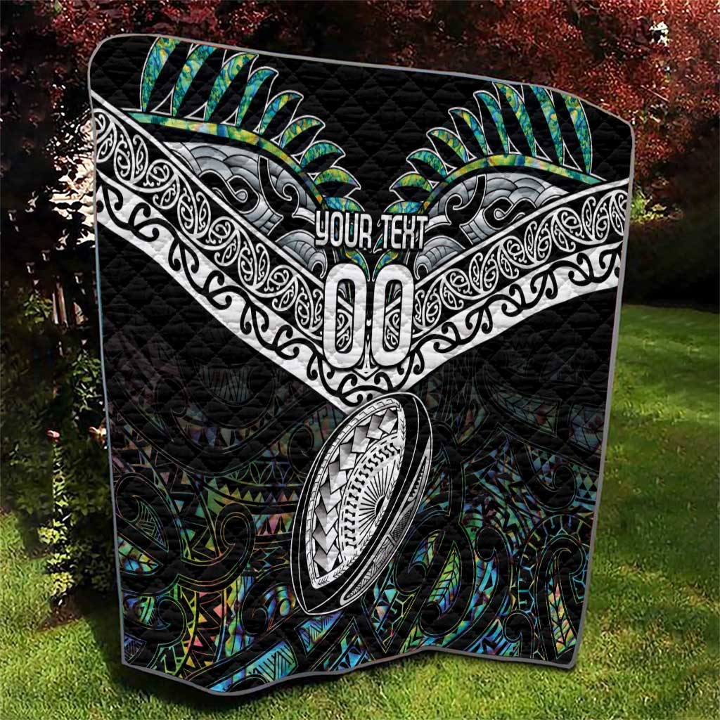 Custom New Zealand Quilt Maori Rugby Tattoo Papua Shell LT9 - Polynesian Pride
