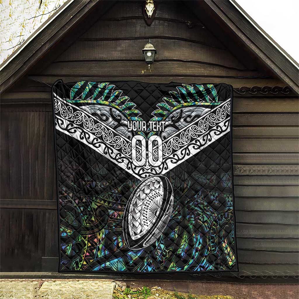 Custom New Zealand Quilt Maori Rugby Tattoo Papua Shell LT9 - Polynesian Pride