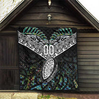 Custom New Zealand Quilt Maori Rugby Tattoo Papua Shell LT9 - Polynesian Pride