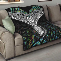 Custom New Zealand Quilt Maori Rugby Tattoo Papua Shell LT9 - Polynesian Pride