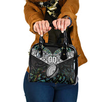 Custom New Zealand Shoulder Handbag Maori Rugby Tattoo Papua Shell LT9 One Size Green - Polynesian Pride