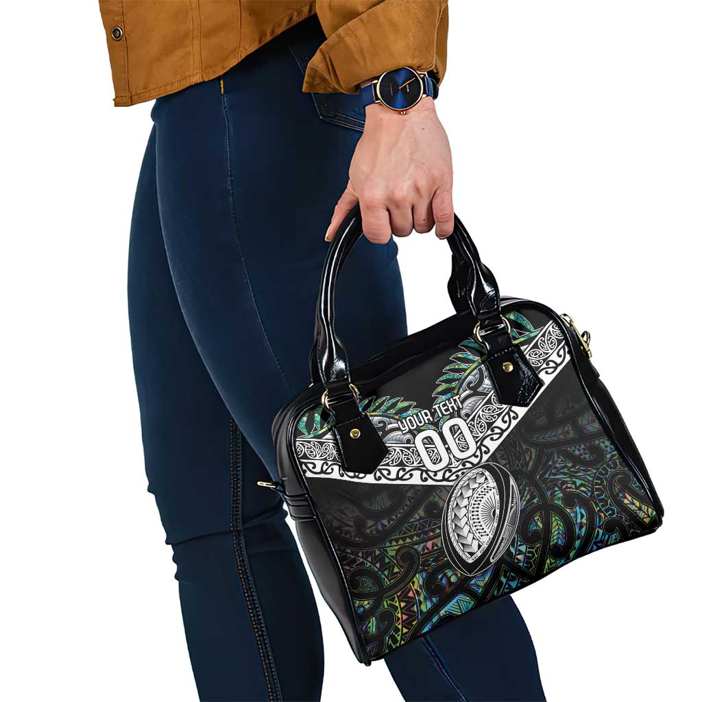 Custom New Zealand Shoulder Handbag Maori Rugby Tattoo Papua Shell LT9 - Polynesian Pride