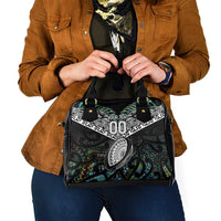 Custom New Zealand Shoulder Handbag Maori Rugby Tattoo Papua Shell LT9 - Polynesian Pride
