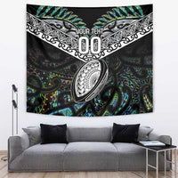 Custom New Zealand Tapestry Maori Rugby Tattoo Papua Shell LT9 Green - Polynesian Pride