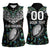 Custom New Zealand Women Sleeveless Polo Shirt Maori Rugby Tattoo Papua Shell