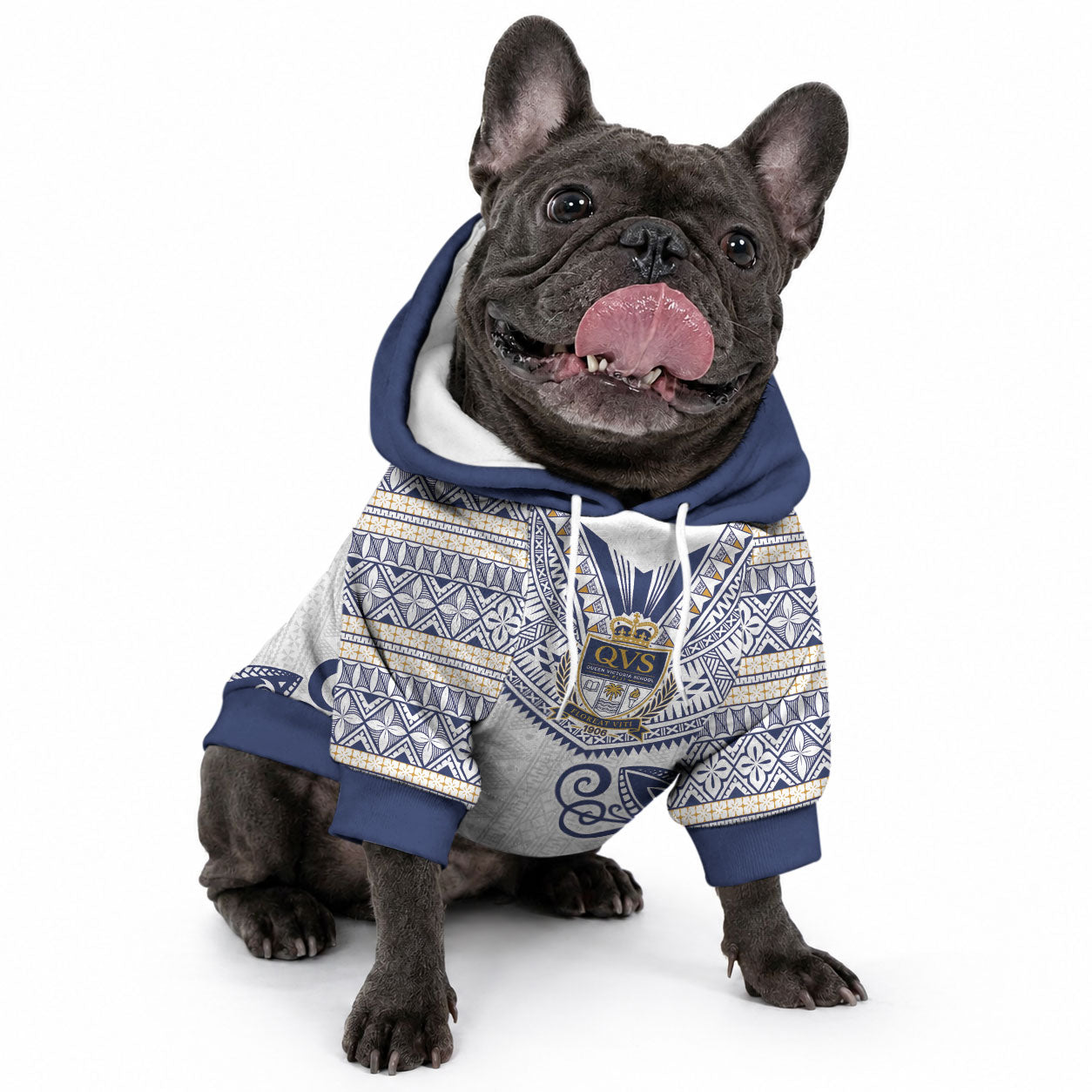 Fiji Queen Victoria School Personalised Pet Hoodie QVS 120 Years Queen Victoria Alumni Legacy LT9 - Polynesian Pride