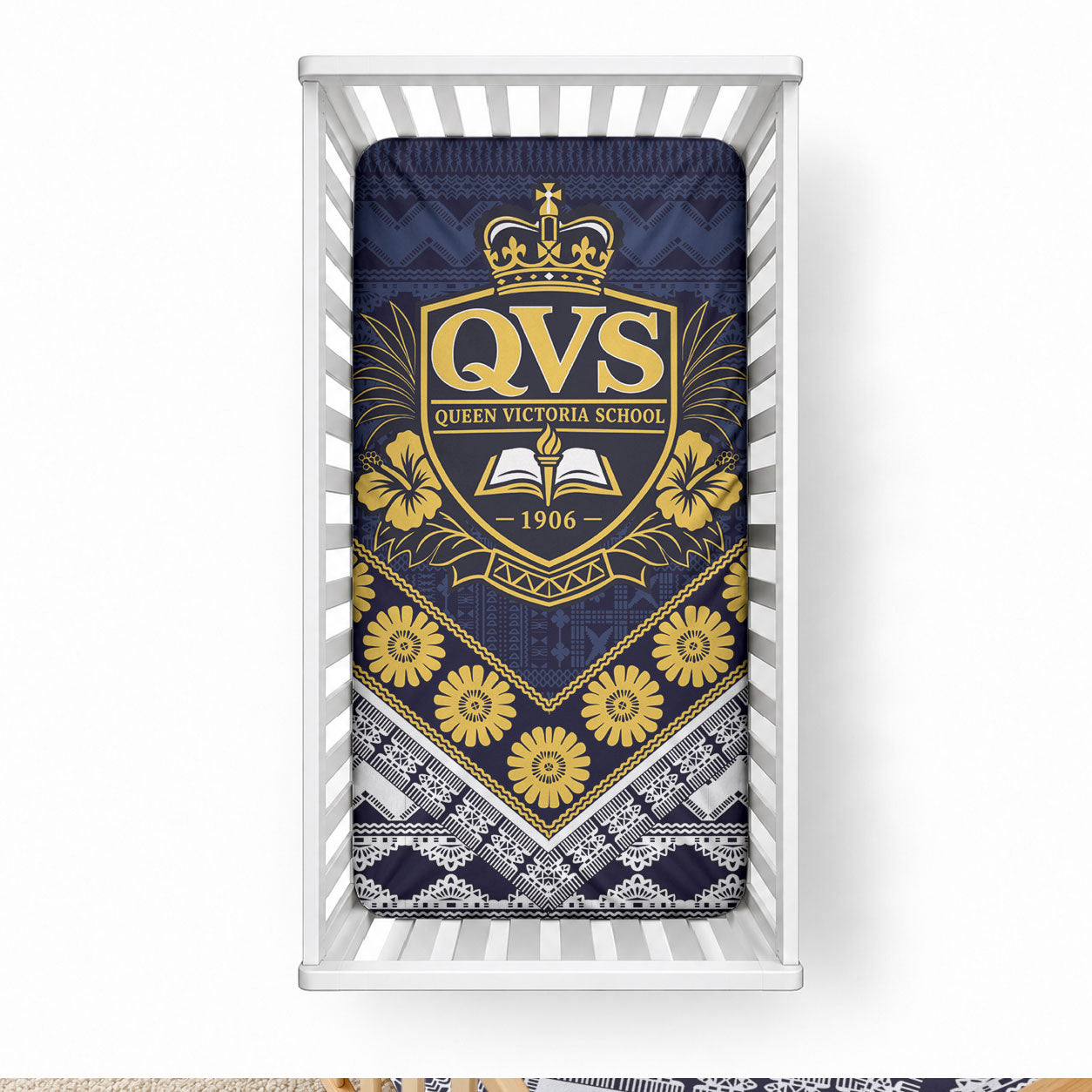 Fiji Queen Victoria School Baby Bed Cover QVS 1906 Generational School Legacy