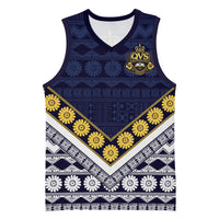 Fiji Queen Victoria School Basketball Jersey QVS 1906 Generational School Legacy LT9 Unisex Blue - Polynesian Pride
