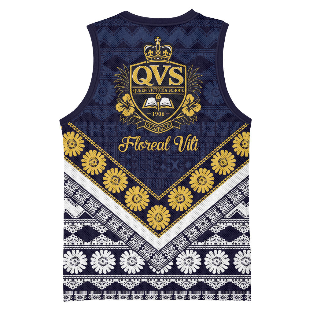 Fiji Queen Victoria School Basketball Jersey QVS 1906 Generational School Legacy LT9 - Polynesian Pride