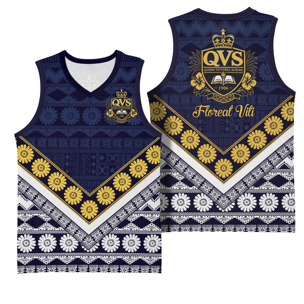 Fiji Queen Victoria School Basketball Jersey QVS 1906 Generational School Legacy LT9 - Polynesian Pride