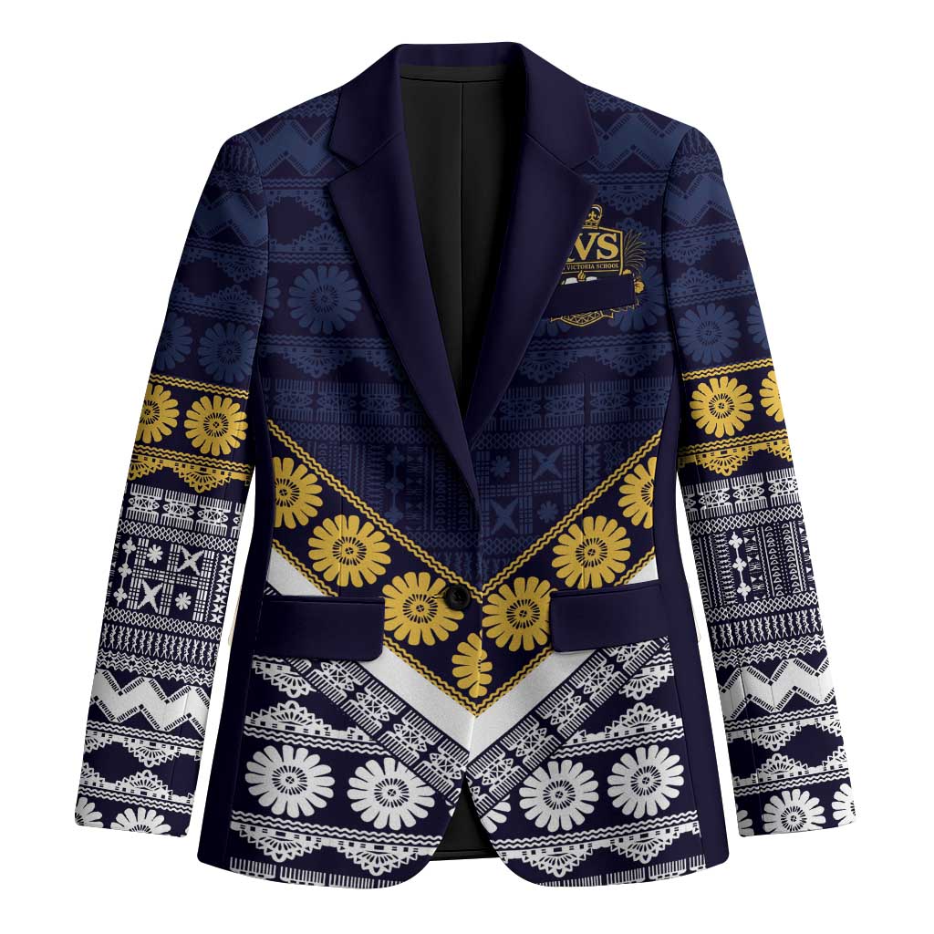 Fiji Queen Victoria School Blazer QVS 1906 Generational School Legacy LT9 Unisex Blue - Polynesian Pride