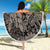 Beauty and The Warrior Polynesian Valentine Beach Blanket Hibiscus FLowers Brown Style LT9 - Polynesian Pride