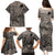 Beauty and The Warrior Polynesian Valentine Family Matching Puletasi Dress and Hawaiian Shirt Hibiscus FLowers Brown Style LT9 - Polynesian Pride