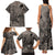 Beauty and The Warrior Polynesian Valentine Family Matching Tank Maxi Dress and Hawaiian Shirt Hibiscus FLowers Brown Style LT9 - Polynesian Pride