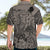 Beauty and The Warrior Polynesian Valentine Hawaiian Shirt Hibiscus FLowers Brown Style LT9 - Polynesian Pride