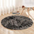 Beauty and The Warrior Polynesian Valentine Round Carpet Hibiscus FLowers Brown Style LT9 - Polynesian Pride