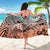 Beauty and The Warrior Polynesian Valentine Sarong Hibiscus FLowers Orange Style LT9 - Polynesian Pride