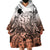 Beauty and The Warrior Polynesian Valentine Wearable Blanket Hoodie Hibiscus FLowers Orange Style LT9 - Polynesian Pride