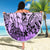 Beauty and The Warrior Polynesian Valentine Beach Blanket Hibiscus FLowers Purple Style LT9 - Polynesian Pride