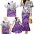 Beauty and The Warrior Polynesian Valentine Family Matching Mermaid Dress and Hawaiian Shirt Hibiscus FLowers Purple Style LT9 - Polynesian Pride