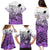 Beauty and The Warrior Polynesian Valentine Family Matching Puletasi Dress and Hawaiian Shirt Hibiscus FLowers Purple Style LT9 - Polynesian Pride