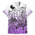 Beauty and The Warrior Polynesian Valentine Family Matching Puletasi Dress and Hawaiian Shirt Hibiscus FLowers Purple Style LT9 Dad's Shirt - Short Sleeve Purple - Polynesian Pride