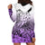 Beauty and The Warrior Polynesian Valentine Hoodie Dress Hibiscus FLowers Purple Style LT9 - Polynesian Pride