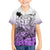 Beauty and The Warrior Polynesian Valentine Kid Hawaiian Shirt Hibiscus FLowers Purple Style LT9 Kid Purple - Polynesian Pride