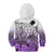 Beauty and The Warrior Polynesian Valentine Kid Hoodie Hibiscus FLowers Purple Style LT9 - Polynesian Pride