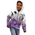 Beauty and The Warrior Polynesian Valentine Kid Hoodie Hibiscus FLowers Purple Style LT9 - Polynesian Pride