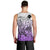 Beauty and The Warrior Polynesian Valentine Men Tank Top Hibiscus FLowers Purple Style LT9 - Polynesian Pride