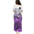 Beauty and The Warrior Polynesian Valentine Puletasi Hibiscus FLowers Purple Style LT9 - Polynesian Pride