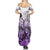 Beauty and The Warrior Polynesian Valentine Summer Maxi Dress Hibiscus FLowers Purple Style LT9 - Polynesian Pride