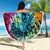 Beauty and The Warrior Polynesian Valentine Beach Blanket Hibiscus FLowers Rainbow Style LT9 - Polynesian Pride