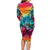 Beauty and The Warrior Polynesian Valentine Family Matching Long Sleeve Bodycon Dress and Hawaiian Shirt Hibiscus FLowers Rainbow Style LT9 - Polynesian Pride