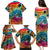 Beauty and The Warrior Polynesian Valentine Family Matching Puletasi Dress and Hawaiian Shirt Hibiscus FLowers Rainbow Style LT9 - Polynesian Pride