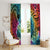 Beauty and The Warrior Polynesian Valentine Window Curtain Hibiscus FLowers Rainbow Style LT9 - Polynesian Pride