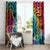 Beauty and The Warrior Polynesian Valentine Window Curtain Hibiscus FLowers Rainbow Style LT9 - Polynesian Pride