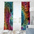 Beauty and The Warrior Polynesian Valentine Window Curtain Hibiscus FLowers Rainbow Style LT9 - Polynesian Pride