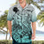 Beauty and The Warrior Polynesian Valentine Hawaiian Shirt Hibiscus FLowers Turquoise Style LT9 - Polynesian Pride