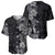 Hawaii Tropical Flowers Tribal Pattern Baseball Jersey Black Style LT9 - Polynesian Pride