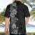 Hawaii Tropical Flowers Tribal Pattern Hawaiian Shirt Black Style LT9 - Polynesian Pride