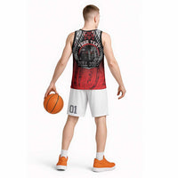 Aotearoa Bulldog Personalised Basketball Jersey Maori Kowhaiwhai Motif LT9 - Polynesian Pride
