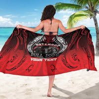 Aotearoa Bulldog Personalised Sarong Maori Kowhaiwhai Motif LT9 - Polynesian Pride