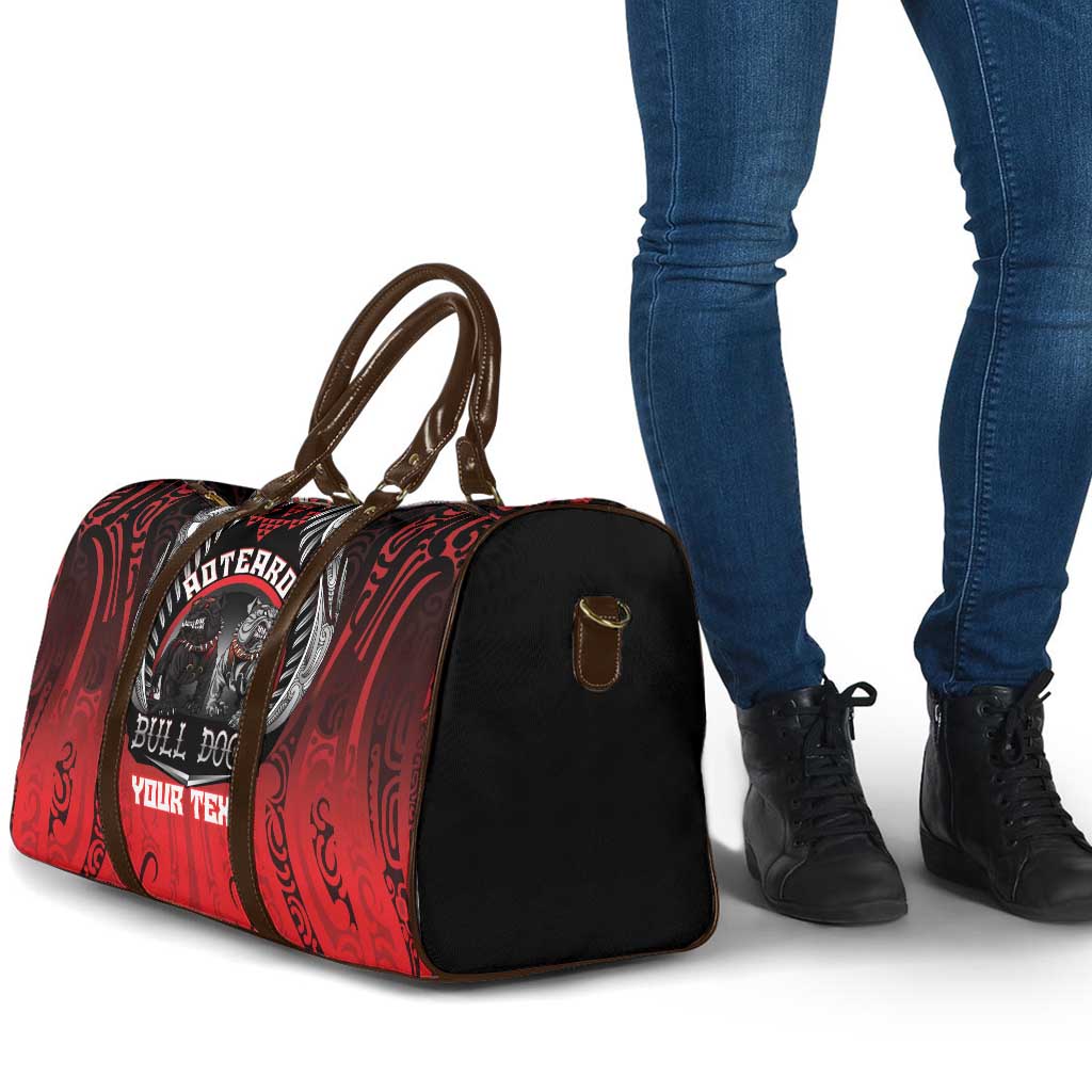 Aotearoa Bulldog Personalised Travel Bag Maori Kowhaiwhai Motif LT9 - Polynesian Pride