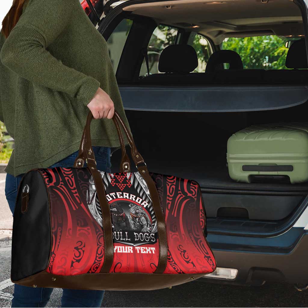 Aotearoa Bulldog Personalised Travel Bag Maori Kowhaiwhai Motif LT9 - Polynesian Pride