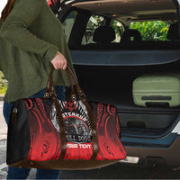 Aotearoa Bulldog Personalised Travel Bag Maori Kowhaiwhai Motif LT9 - Polynesian Pride